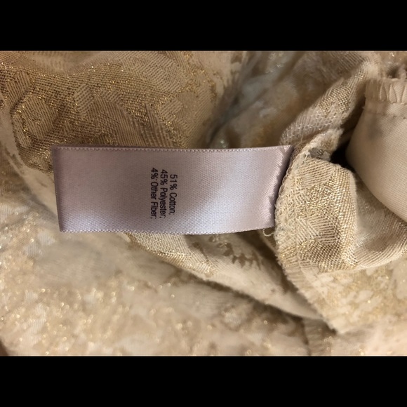 Cream and gold mini skirt - Picture 8 of 8